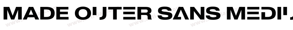 MADE Outer Sans Medium PERSONAL USE字体转换